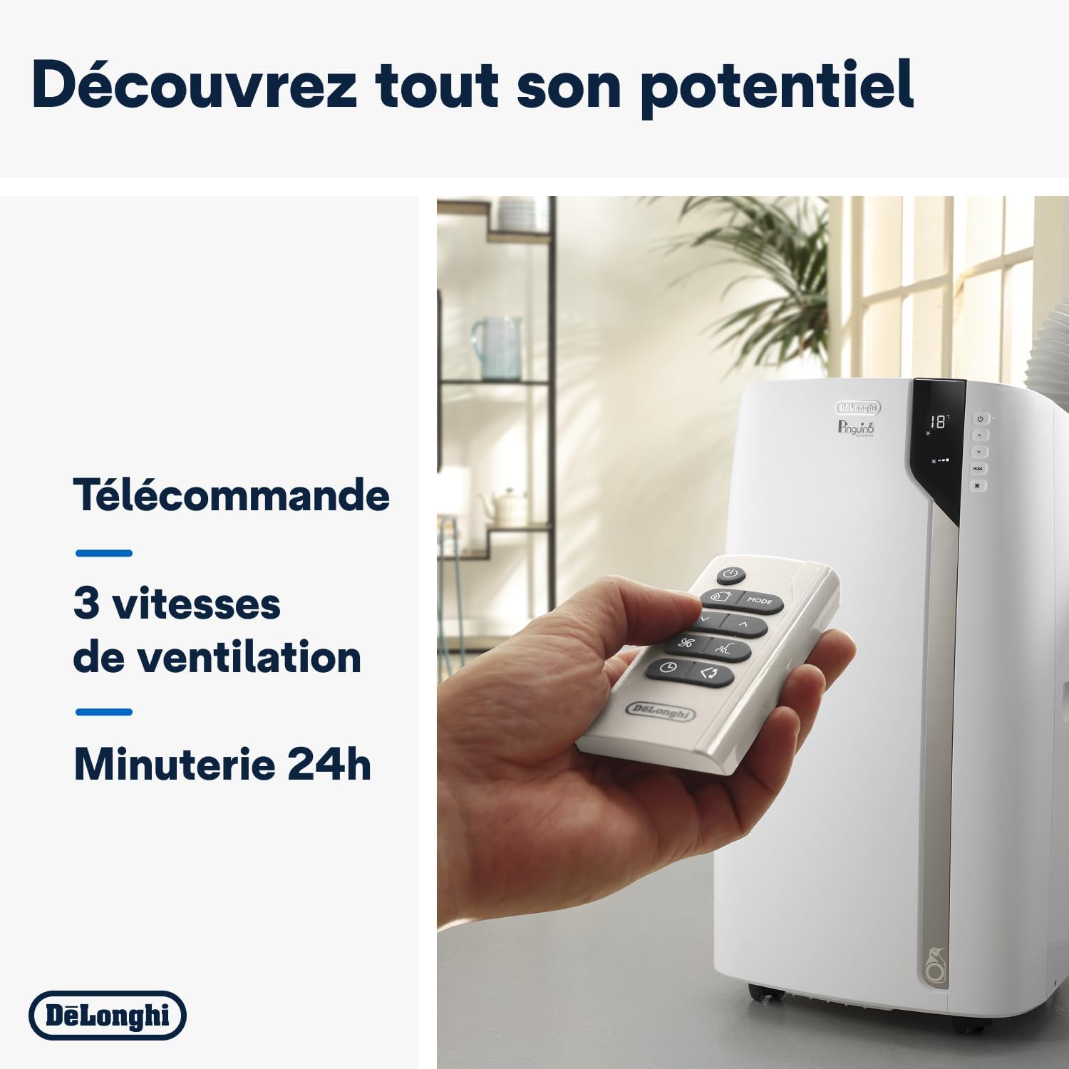 Climatisation De'Longhi pour Pièces jusqu'à 33,5m²