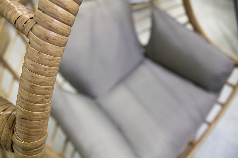Balancelle de jardin Rotative en résine tressée