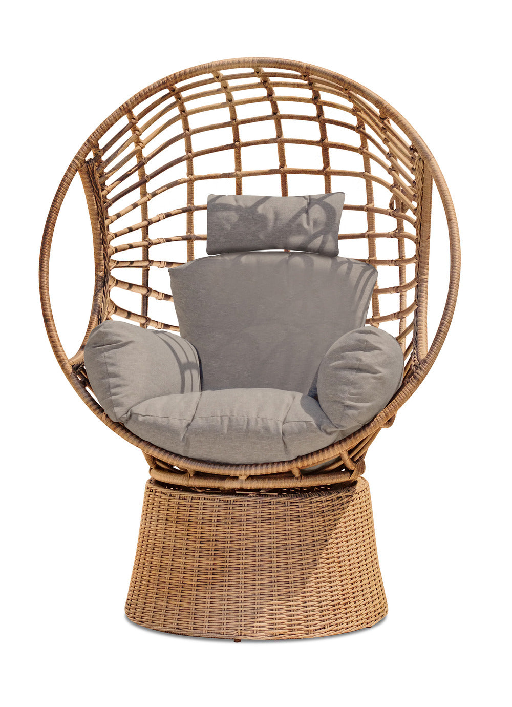 Balancelle de jardin Rotative en résine tressée